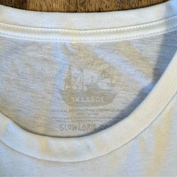 Slow Loris Time Dial Graphic Tee Shirt Moon Stars Sun White Size 3X Large - Picture 3 of 9